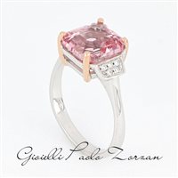 Ring Zorzan Gioielli Woman in White Gold Morganite 3.52 Ct ANPZ355 - ANPZ355